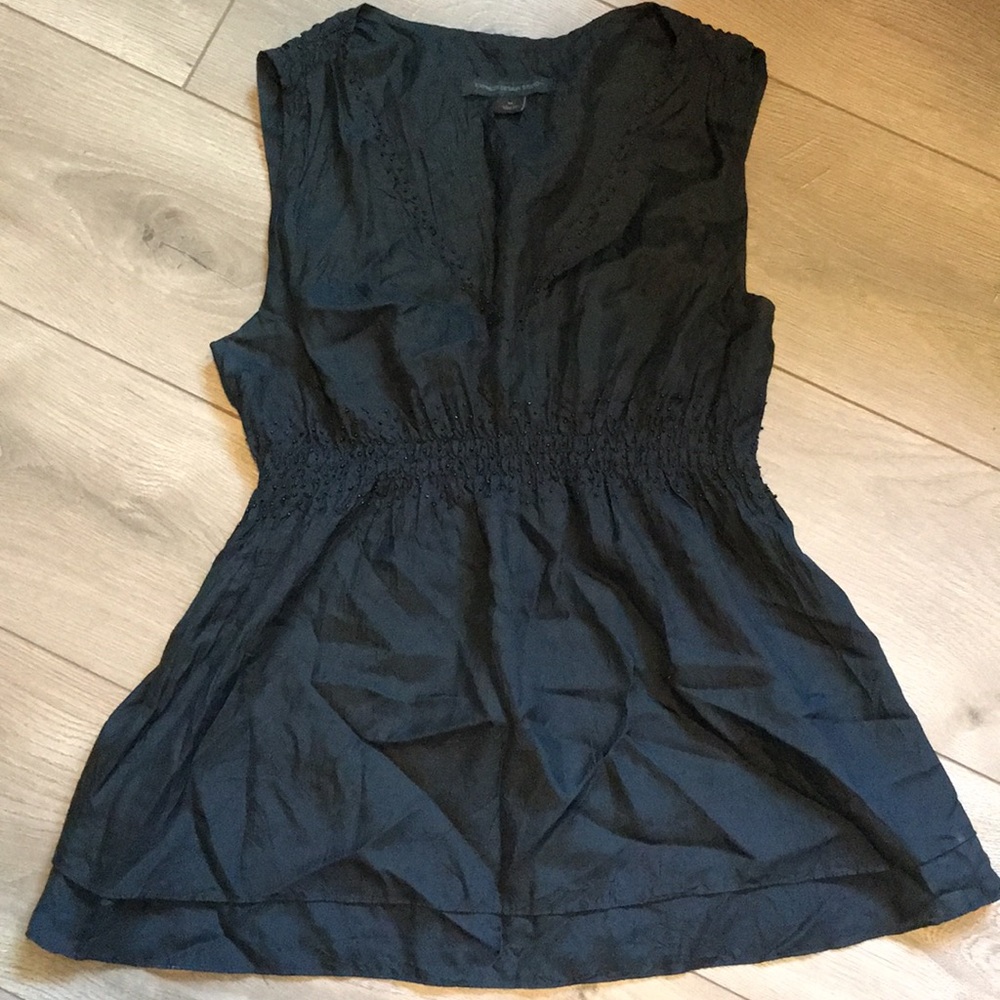 Express Design Studio Baby doll beaded top